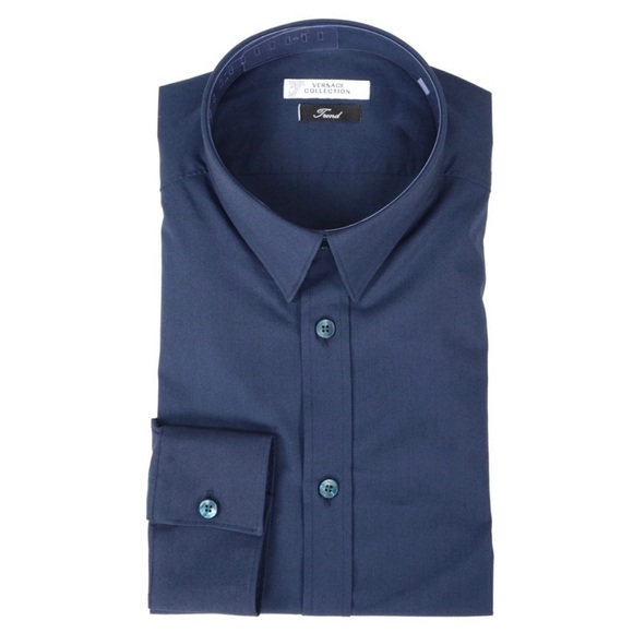 Versace Shirt Men's16/41 L 100% Cotton Made in Turkey 100% Authentic Lux Versace - Picture 1 of 17